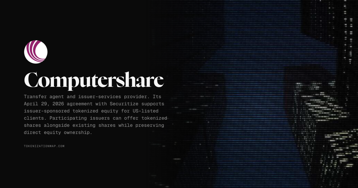Computershare | The Tokenization Map